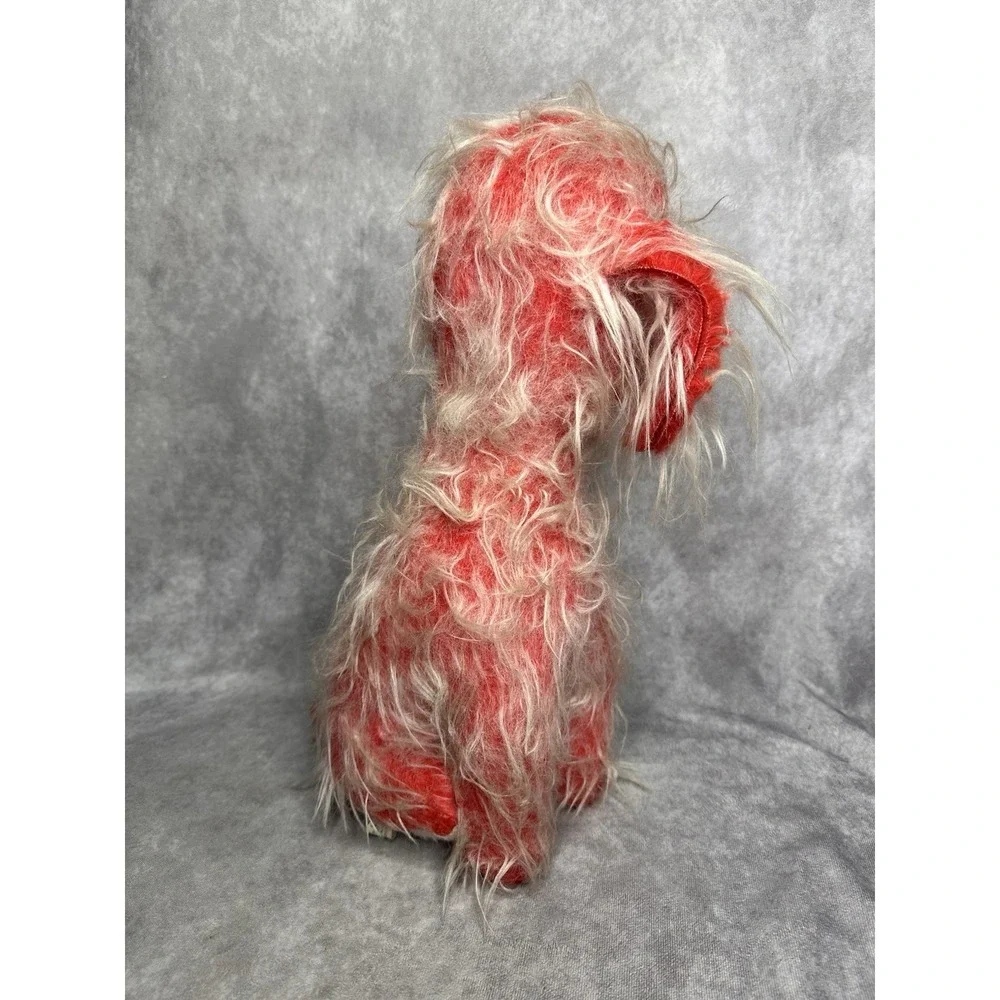 Vintage Fable Toy Plush Red Dog‎ Carnival Fair Scruffy Plush